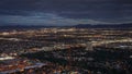 Night view from the Stratosphere Tower in Las Vegas, Nevada Royalty Free Stock Photo