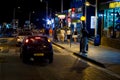 Night view on street in Protaras, Cyprus