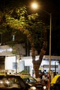 Night View of Streets of Colaba, Mumbai, Maharashtra, India