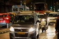 Night View of Streets of Colaba, Mumbai, Maharashtra, India Royalty Free Stock Photo