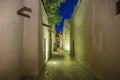 Night view of the streets of the old Arab city Dubai Royalty Free Stock Photo