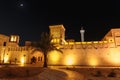 Night view of the streets of the old Arab city Dubai Royalty Free Stock Photo