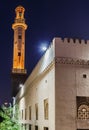 Night view of the streets of the old Arab city Dubai Royalty Free Stock Photo