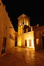 Night view of the streets of the old Arab city Dubai Royalty Free Stock Photo