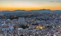 Night view of surburb Alicante in Spain