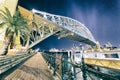 Night view of Sydney Harbor Bridge, Australia Royalty Free Stock Photo