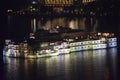 Night View of Taj Lake Palace Hotel on lake Pichola - Udaipur, Rajasthan Royalty Free Stock Photo