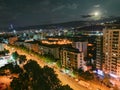 Night view of tbilisi. amazing night view.