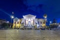 Night view of Teatro Massimo in Palermo, Sicily, Italy Royalty Free Stock Photo