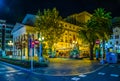 night view of the teatro principal de alicante in spain...IMAGE