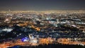 Night view of Tehran city, Iran Royalty Free Stock Photo