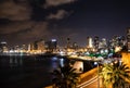 Night view of Tel Aviv Royalty Free Stock Photo