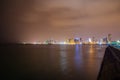 Night view of the Tel-Aviv skyline Royalty Free Stock Photo