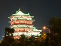 Night view of tengwang pavilion, nanchang city, jiangxi province Royalty Free Stock Photo