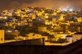 Night view of the Tetouan Medina quarter Royalty Free Stock Photo