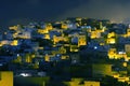 Night view of the Tetouan Medina quarter in Northern Morocco. A medina is typically walled, with many narrow and maze-like streets Royalty Free Stock Photo