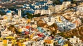 Night View of Thira Town, Santorini, Greece Royalty Free Stock Photo