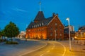 Night view of Toldboden house in Aarhus, Denmark Royalty Free Stock Photo
