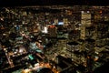 Night view at Toronto Downtown Royalty Free Stock Photo