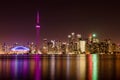 Night view of Toronto skyline