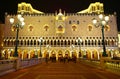 Beautiful facade of venetian hotel and casino, macau