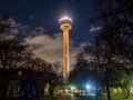 Night view of the Tower of the Americas Royalty Free Stock Photo