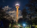 Night view of the Tower of the Americas