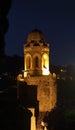 Night view of the tower of the San Giovanni Battista Church Royalty Free Stock Photo