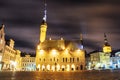 Night view of the Town Hall Square in Tallinn. Estonia Royalty Free Stock Photo