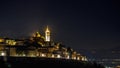 Night view of the town of Trevi in Umbria Italy.