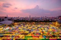 Night view of the Train Night Market Ratchada