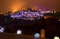 Night view of the Uchisar. Cappadocia Royalty Free Stock Photo