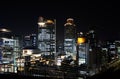 Night view of Umeda, Osaka Japan. Royalty Free Stock Photo