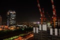 Night view of Umeda, Osaka Japan. Royalty Free Stock Photo