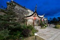 Night view under landscape lighting Qingxi Water town Shanghai China Royalty Free Stock Photo