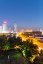 Night view of urumqi city