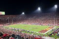 Night view of USC football competition Royalty Free Stock Photo