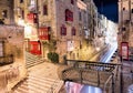 Night view of Valletta old town