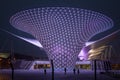 Night view of the venues at the Shanghai World Expo Royalty Free Stock Photo