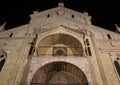 Verona Cathedral at night