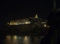 Night view of Vieste Royalty Free Stock Photo