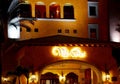 Night view of Villa Cortes Mexican themed hotel is located in Tenerife,Canary Islands,Playa de las Americas.