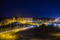 Night View of Voronezh from the roof of the house