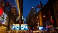 Broadway at night Royalty Free Stock Photo