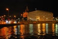 Night view of winter Helsinki