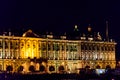 Night view of Winter Palace in St. Petersburg, Russia. View from the Neva river Royalty Free Stock Photo