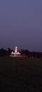 Night view of wishnu tample in india