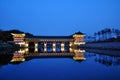 Night view of Woljeonggyo Bridge, Gyeongju, South Korea Royalty Free Stock Photo