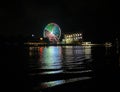 Night view of the WonderWorks attraction