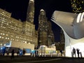 Night View of the World Trade Center station building NewYork Royalty Free Stock Photo